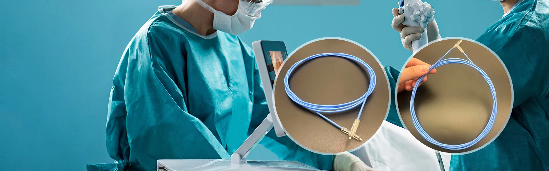 Tek Kullanımlık Gastroskop ve Kolonoskop Temizleme Fırçası